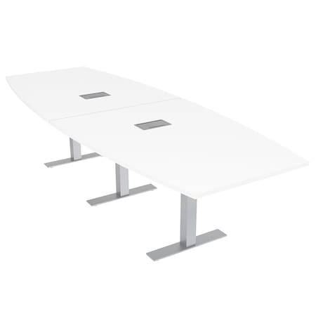 Skutchi Designs 45 in W, 120 in L, 29 in H, Engineered Wood Top, White HAR-BOT-46X119-T-ELEC-XD09